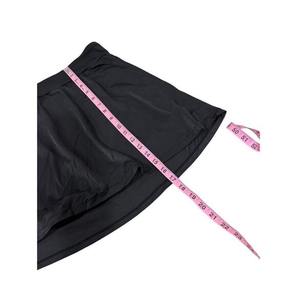 TRIMSHAPER, Women's Swim Skort/Skirt W/Slimming Built-In Brief Black, US Size 16 - Picture 3 of 5
